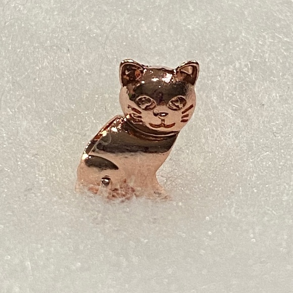 NEW•Rosegold Cat DIY charm/bead - Picture 2 of 5